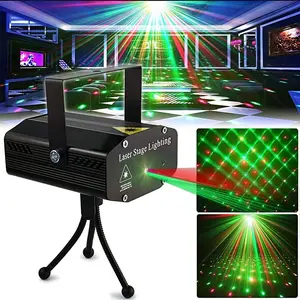 Party lights, disco lights, starry sky laser lights, USB cable DJ lights: strobe lights, stage lights, discotheque laser lights, sound-controlled multi-mode party, bar, birthday, wedding, festival, Christmas, Easter