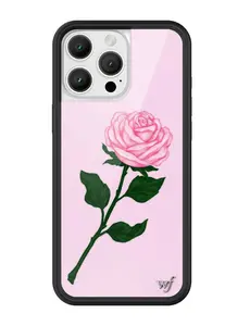 Wildflower Cases - Pink Rose, Limited Edition iPhone Case | Cover Durability Floral Print Dainty Cute Girl Protective Rubber Smartphone