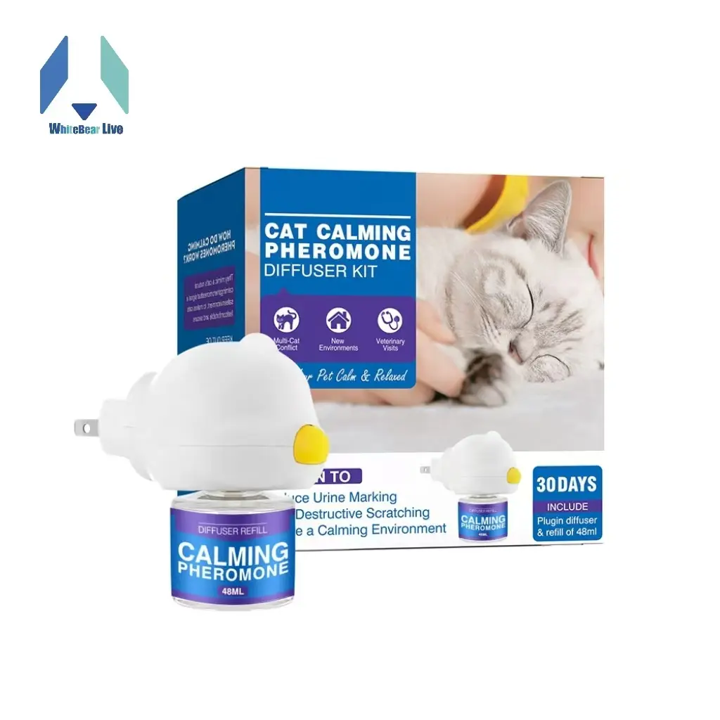 Cat Calming Pheromone Diffuser REFILL 48mL | Plug-In Stress Relief for Anxious Cats cat stuff for indoor