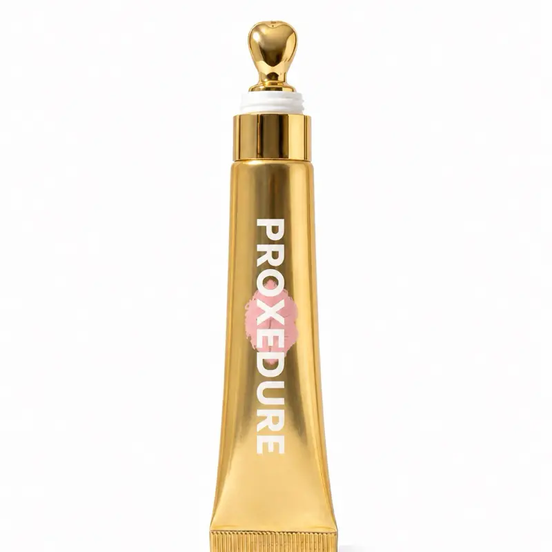 PROXEDURE Instant Plump Lip Gloss, Makeup Lip Plumper with Hyaluronic Acid, Collagen, Avocado, Jojoba, Cayenne & Peppermint (Filler-Like Effect), Lipgloss