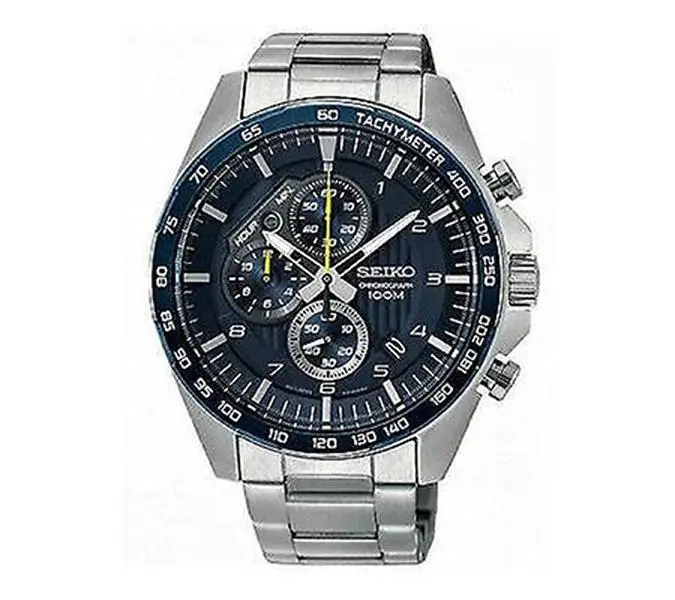 Seiko Men's Blue Dial Chronograph Sports Watch