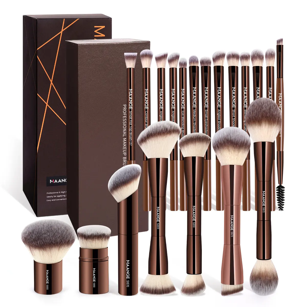MAANGE Makeup brushes Set 1 Set Multifunctional Makeup Brushes for Powder Liquid Cream Makeup Tools for Women Cosmetics Brushes Set Makeup Kits Makeup Brushes Set Makeup Tools Cosmetics Kits Concealer Brush,#DealsForYouDays#backtoschool#sohochic