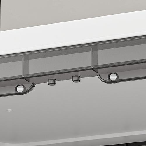 【Clearance】KHNR 600 Qt Stackable Storage Bins with 5 Lid, 5Pack Closet Organizers&Storage Drawer, Folding Storage Boxes, Plastic Storage Cabinet for Clothes Organization, White/BlackLaundry Room,Dorm,Office,Kitchen