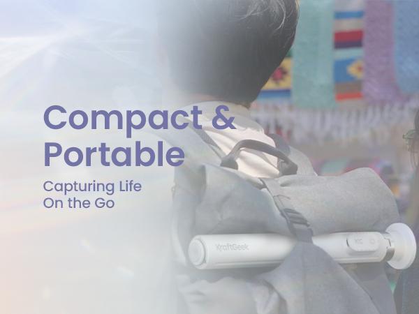 KraftGeek JustTap Magnetic 66" Selfie Stick Tripod for iPhone & Android Phones, Compatible with MagSafe, Fits iPhone 12/13/14/15/16/17 Series & iPad, MagSafe Case & Other Phones with Metal Ring, With Rechargeable Wireless Remote