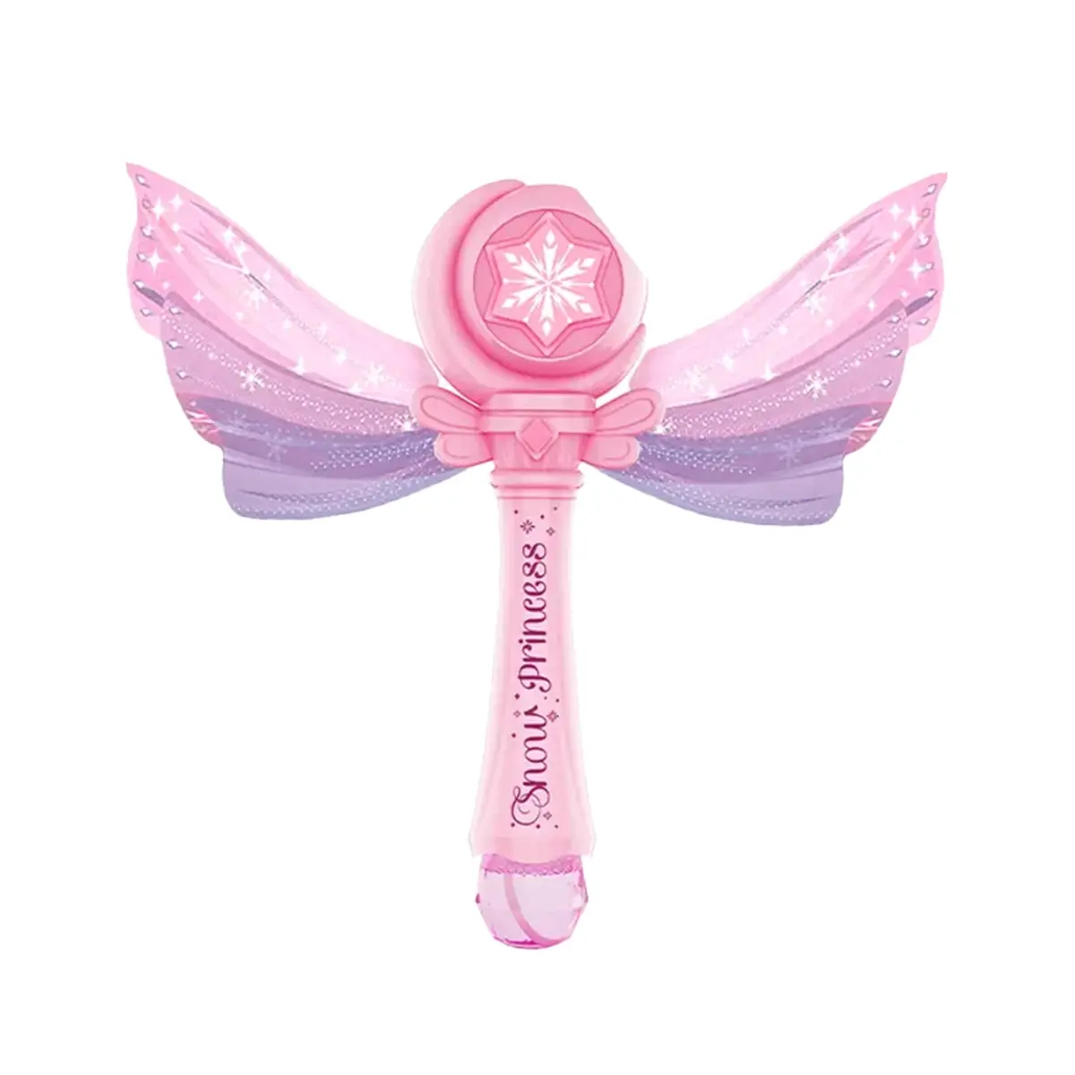 212 MAIN Unisex Light-Up Musical Butterfly Bubble Wand - 2 Bubble Bottles, Optional Music, AA Batteries, Outdoor Garden Water Play Accessory for Birthdays, Two Bottles Of Bubbles