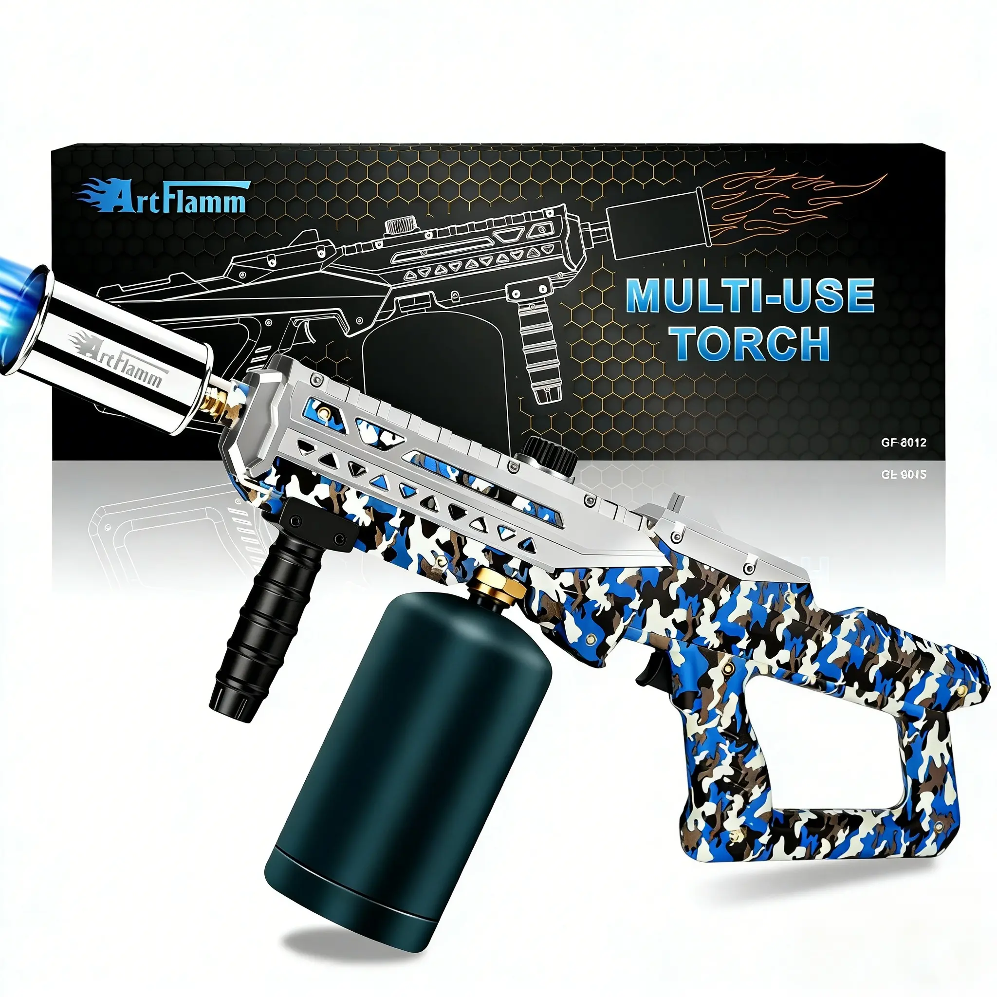 ARTFLAMM Powerful Propane Torch, Multi-use Torch With Adjustable Flame, Blow Torch for Campfire, Fire Pit Starter, Fun Gift (Propane Tank Not Included)