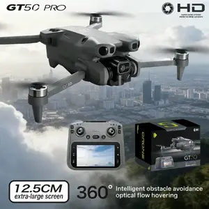 GT50 Drone with Camera, Foldable Rc Drone with APP Control, Real-time Video Remote Control Quadcopter, 4K Video Shooting, Comes with Batteries, Birthday Gift Indoor And Outdoor Drone Aircraft, Christmas Halloween Gift