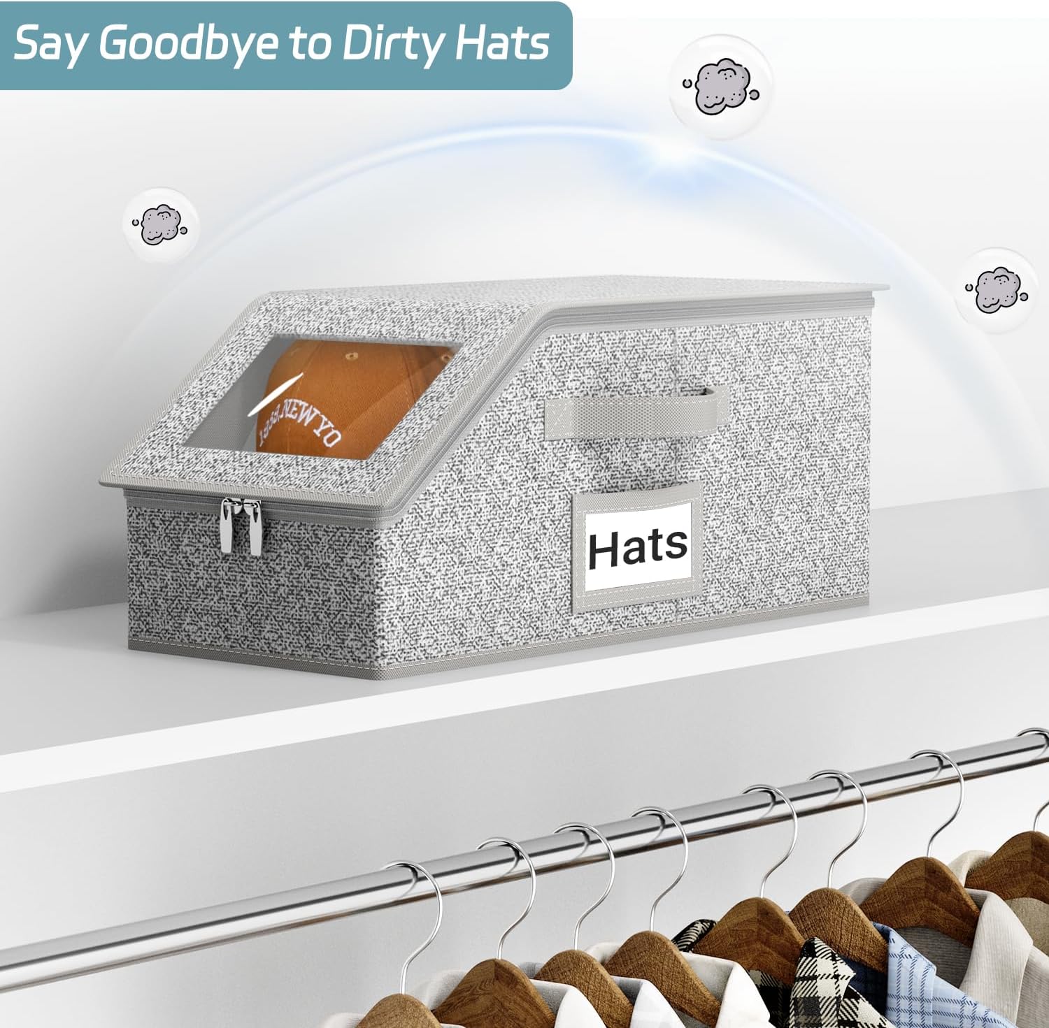 Fathers Day Gifts 1 or 2 PCS Stackable Hat Storage Boxes for Baseball Caps, Holds Up to 24 Hats, Durable Cardboard Box for Men, Classic Style, Wardrobe Organizer Fathersdaygift Fathers Day Gifts 1 or 2 PCS Stackable Hat Storage Boxes for Baseball Caps, Holds Up to 24 Hats, Durable Cardboard Box for Men, Classic Style, Wardrobe Organizer Fathersdaygift
