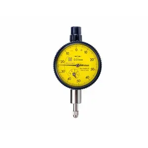 Mitutoyo Dial Drop Indicator: 0-50 Dial Reading Lug Back, Revolution Counter, Includes Green Limit Markers & Plastic Case 1045A