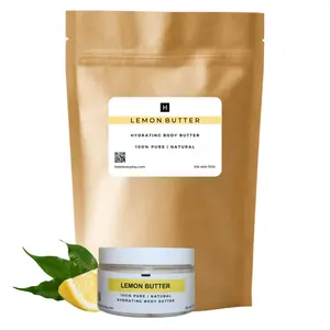 Lemon Butter | Super Hydrating Body Butter for Smooth Soft Skin | Ideal for Dry & Damaged Skin | Long Lasting Moisturizing Properties