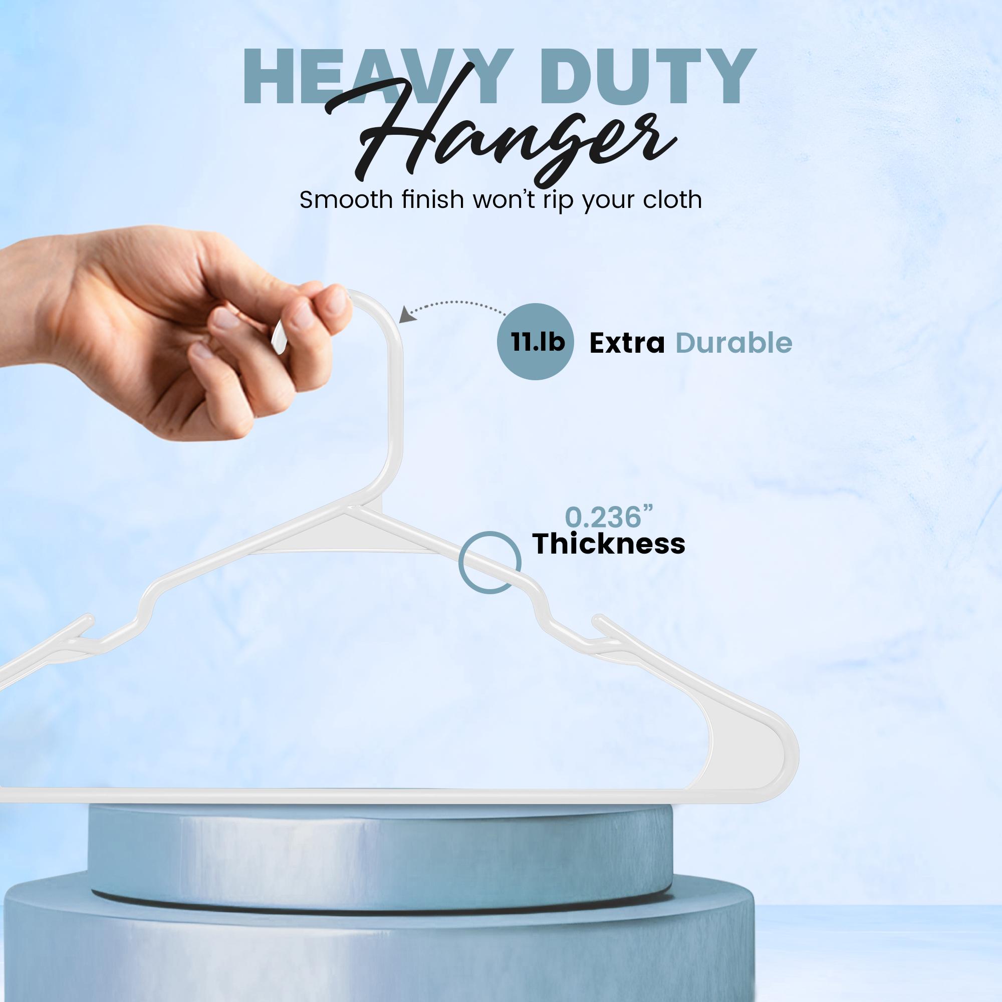 Utopia Home Versatile Space-Saving Hangers – Heavy-Duty Plastic Clothes Organizer for Efficient Home Storage & Hanging Solutions