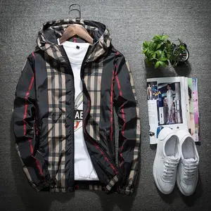 A trendy, cool and fashionable men's casual, individual and fashionable jacket with a color block ch Coats Long Sleeve Stylish Menswear Personalized