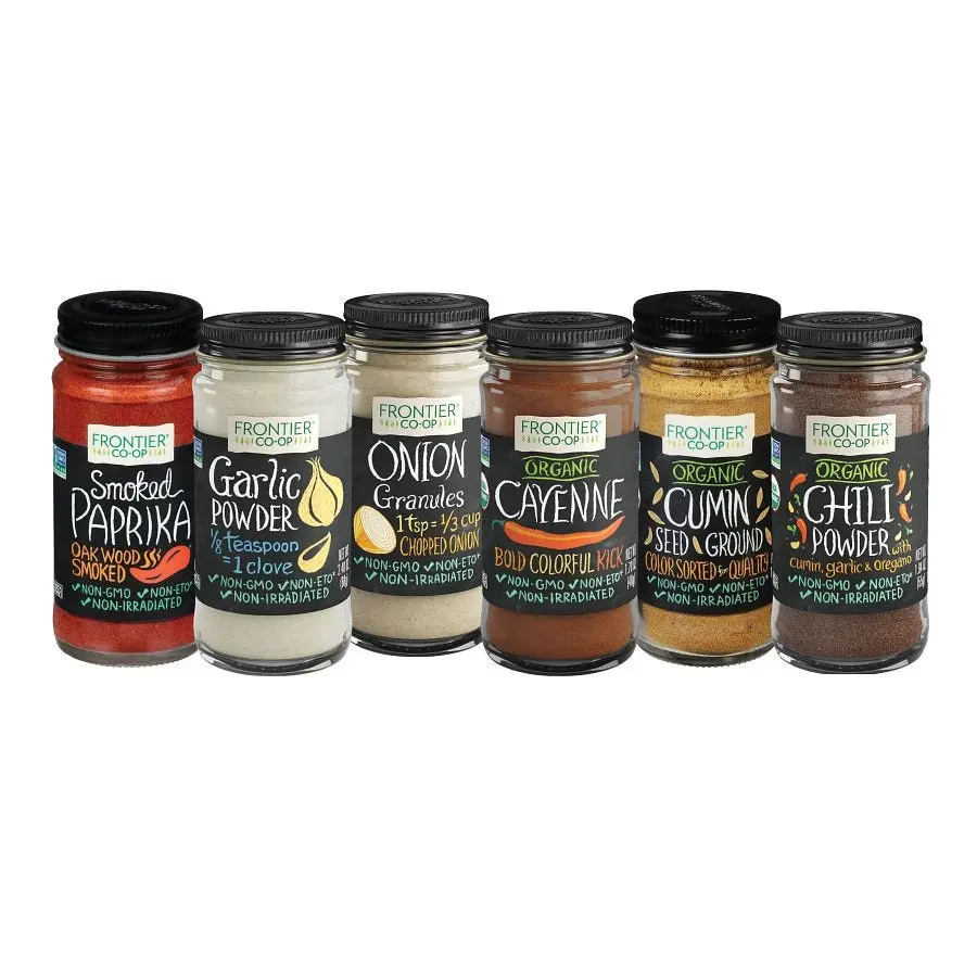 Frontier Co-op DIY Grill & Dry Rub Spice Set, Mild