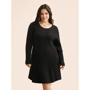 【Summer Turn-Up】Bloomchic Supersoft Essentials Pit Strip Wool Sweater Dress 2026 Summer Pick for Mother's Day