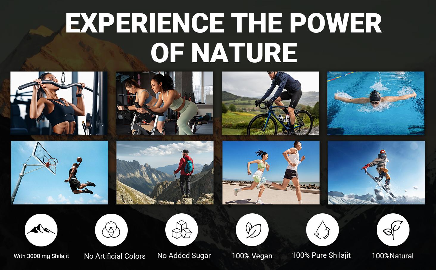 VivoNu  Himalayan Shilajit Gummies | With Ashwagandha, Gokshura & other herbs | No added sugar | 60 Gummies