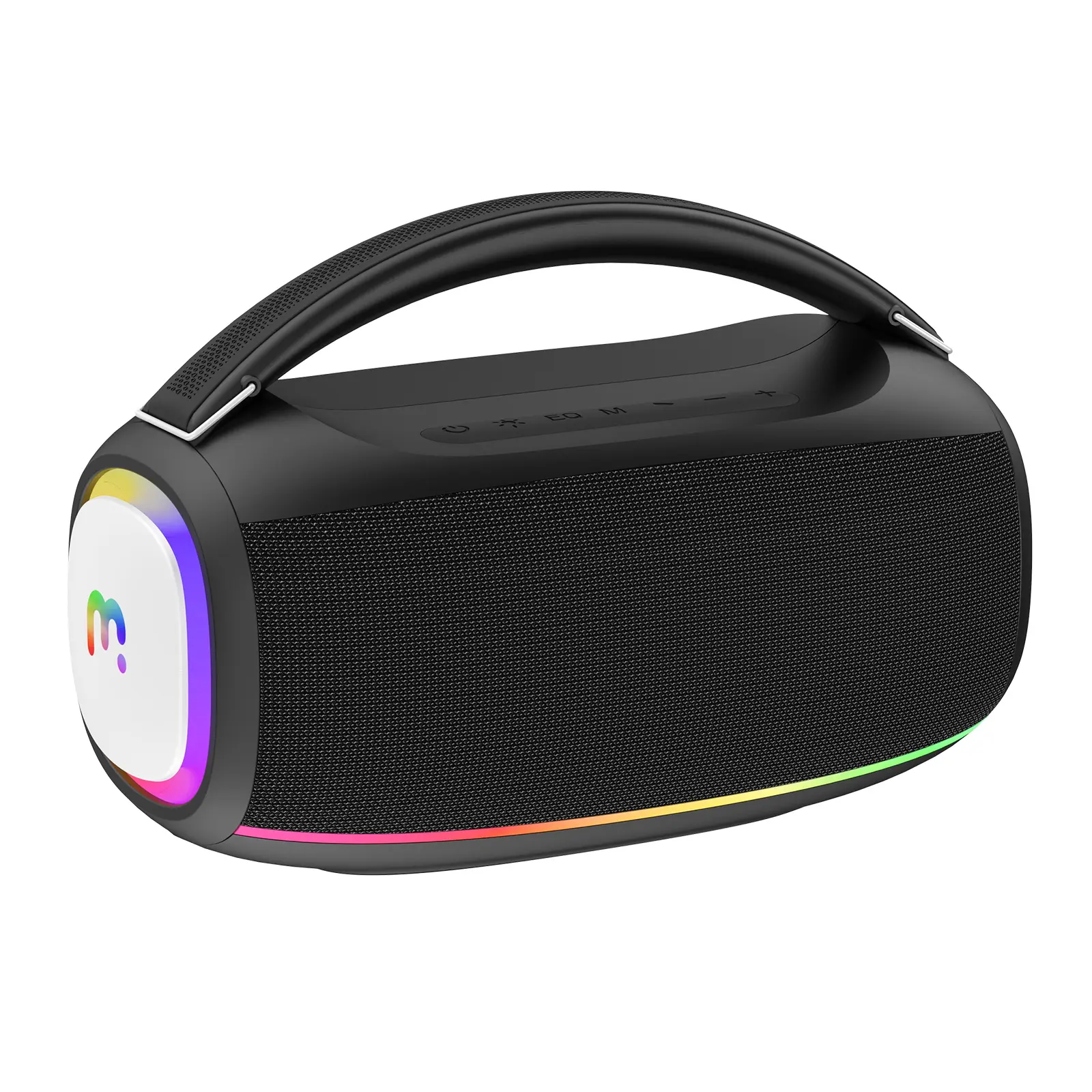 2025 Rechargeable Metal Portable Speaker Bluetooth 5.4 - Wireless Speakers, LED Light, 24H Playtime, Enhanced Loud Bass, IPX7 Water Resistant, Stereo Audio, for Smartphones, Travel, Gift Ideas for Music Lovers, Batteries, Bluetooth Speakers