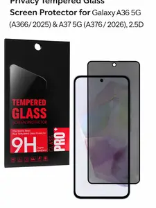 Privacy Tempered Glass Screen Protector for Galaxy A36 5G (A366 / 2025) & A37 5G (A376 / 2026), 2.5D