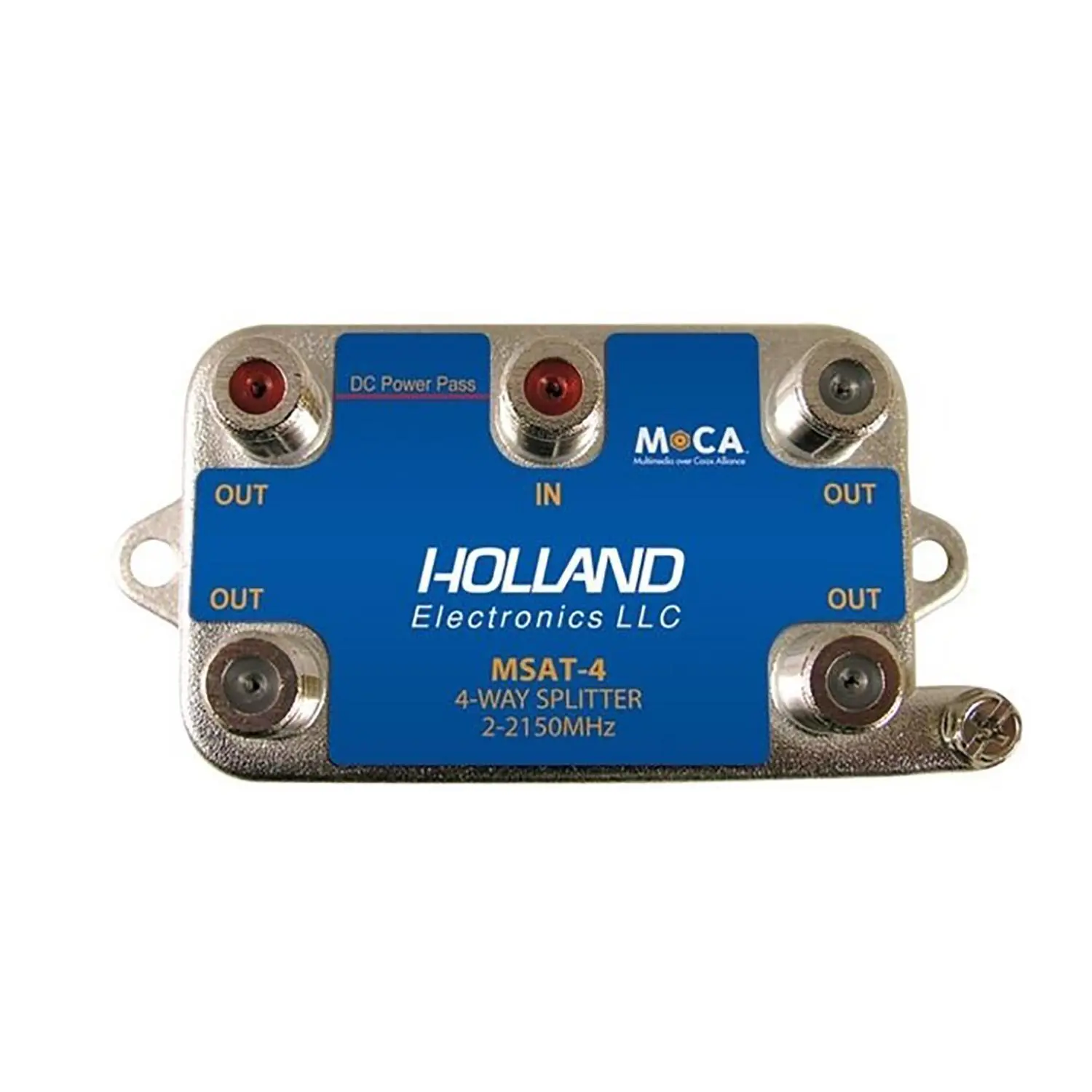 splitter, 4-way, moca enabling, 2-2150mhz, direct tv approved