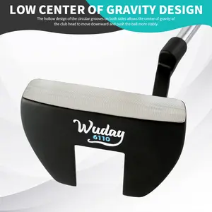 Wuday Men's Left-Handed/Right Hand Golf Putter - Forged Club Head, Stainless Steel Shaft, Anti-Slip Rubber Grip, Ultra-Low Center of Gravity Mallet Putter Suitable for professional Golfers