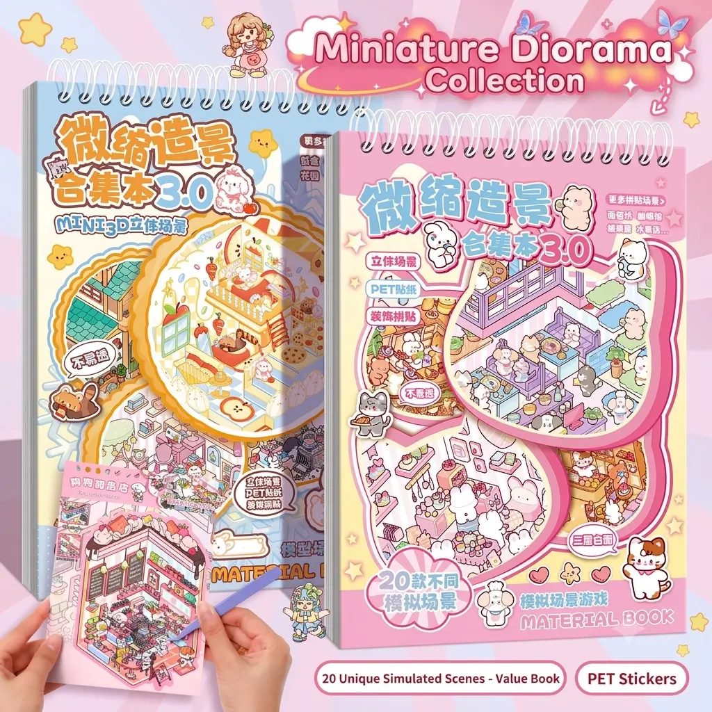 2026 New | DIY 3D Scene Stickers, Creative Handmade Wall Decor for Home