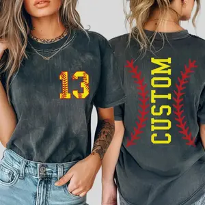Comfort Colors Softball Tshirt,Custom Number And Name Tshirt,Personalized Softball Tshirt,Softball Mom Tee,Softball Team,Sport Lover