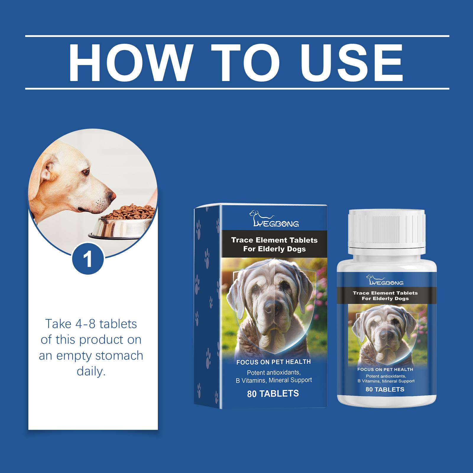 Senior  Elemental Minerals Tablets - Promotes Nervous System Health and Enhances Overall Well-being - Calcium Supplement for Senior Dogs - Calcium Tablets for Senior Dogslitter pellets, spray, litter tray, litter box, removal