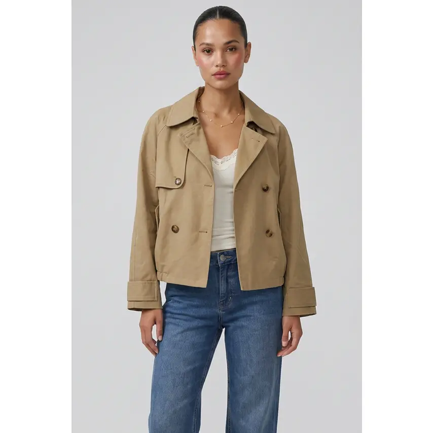Paloma Cropped Trench Jacket