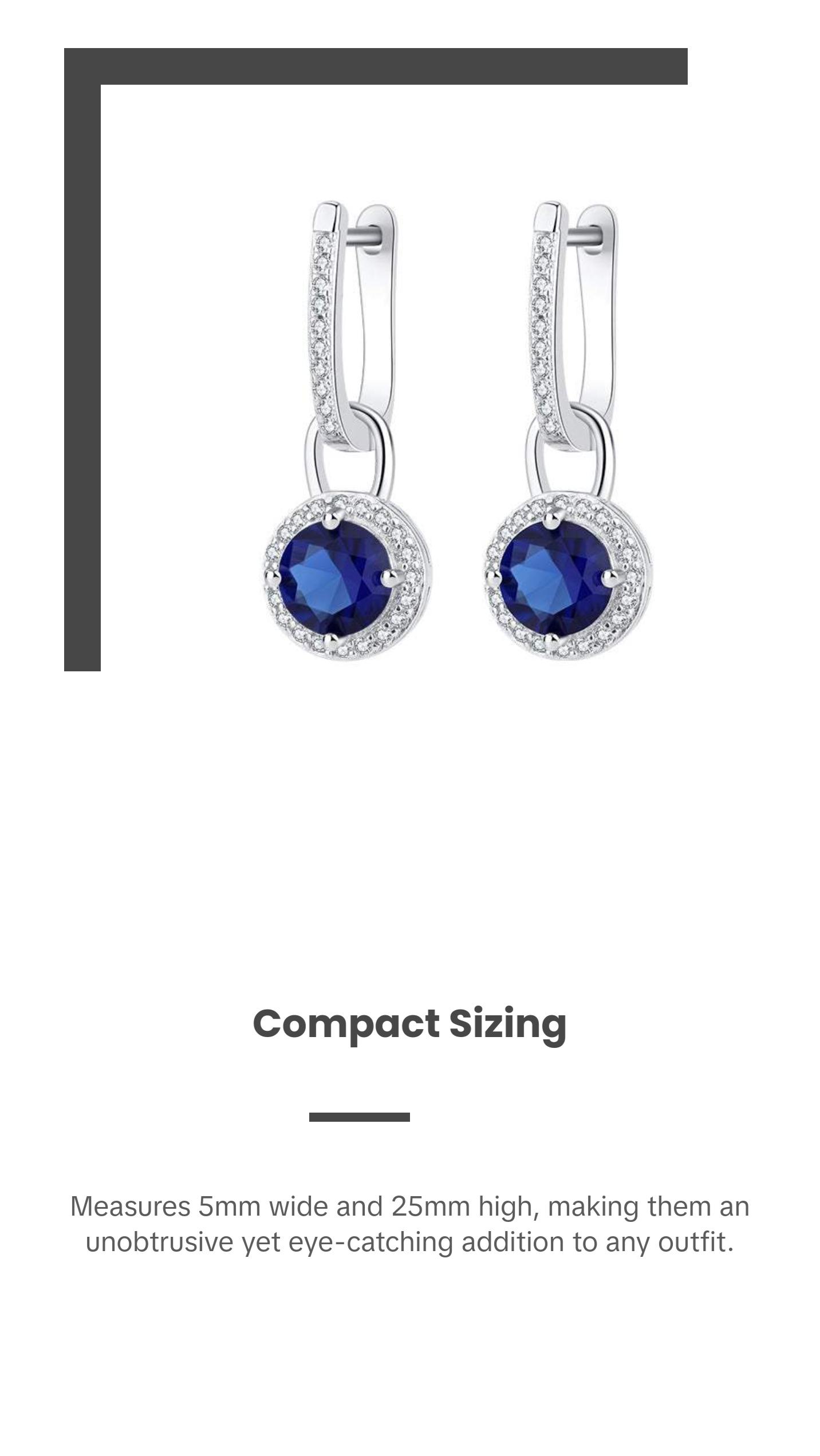 Fashionable Silver Inlay Geometric Earrings with Crystal Zircon Fashionable Silver Inlay Geometric Earrings with Crystal Zircon