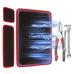 SEESE 3PC Flexible Magnetic Tool Mat & Tray Holder - Magnetic Tool Tray, Flexible Magnetic Mat, PVC & Non-Slip for Garage Workshop, Auto Repair Tools SEESE 3PC Flexible Magnetic Tool Mat & Tray Holder - Magnetic Tool Tray, Flexible Magnetic Mat, PVC & Non-Slip for Garage Workshop, Auto Repair Tools