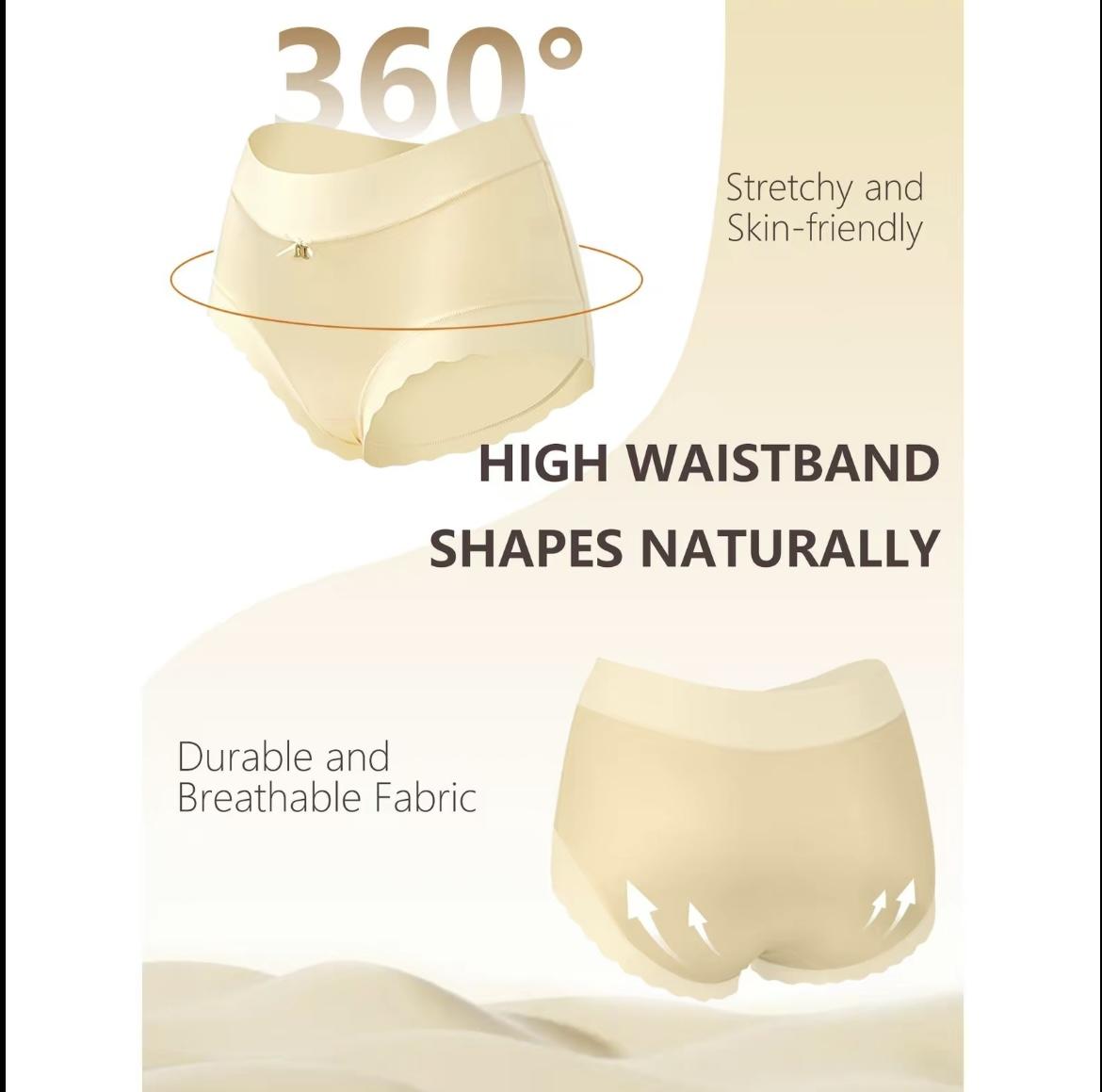 Women's Seamless Mid-Waist Underwear InvisibleComfort Breathable Underpants for Ladies 6Pcs SoftElastic Mid-Waist Waistband Basic Cotton Panties new years underwear for good luck