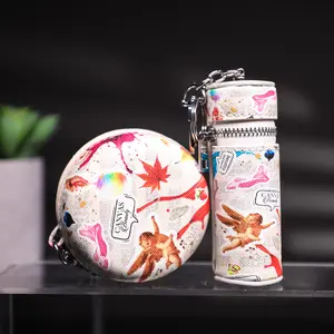 CANVAS BEAUTY BAG CHARM