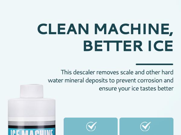 EUHOMY Ice Maker Cleaner & Descaler - 16 fl oz - Compatible with All Types of Ice Machines