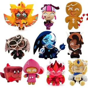 Cookie Run Kingdom Plush Toy Cute Stuffed Soft Animals DecorationToy for Home Sofa & Bed Pets Plush Toys Posh Plush Bedroom Decor Gift Toy for Game Fans