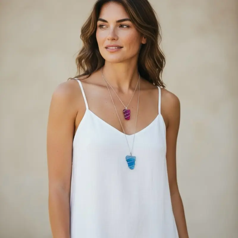 Sea glass necklace