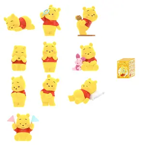 【TOPTOY】Disney Winnie the Pooh Emoji 2.0 Series Figure Blind Box, Cute Figures, Desktop Ornament, Collectible Toys, Birthday & Holiday Gift