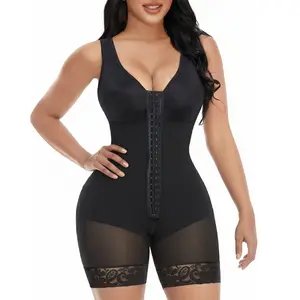 YIANNA Fajas Colombianas Shapewear for Women Tummy Control Full Shapewear Butt Lifter with Hooks Closure