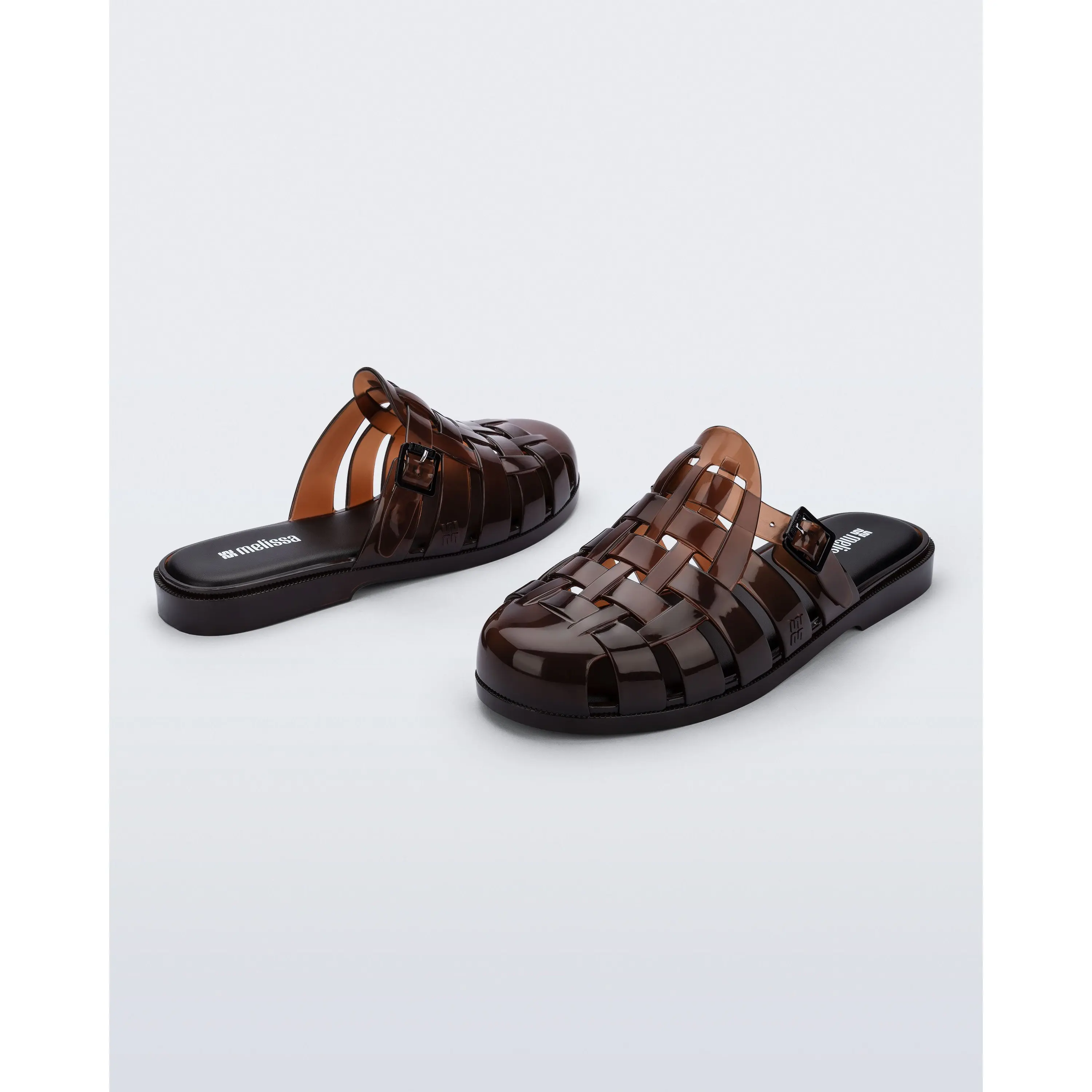 Melissa Possession Mule Slip-On Shoes with Iconic Jelly Weave Design, Retro, Footwear, Classic, Mules, Women