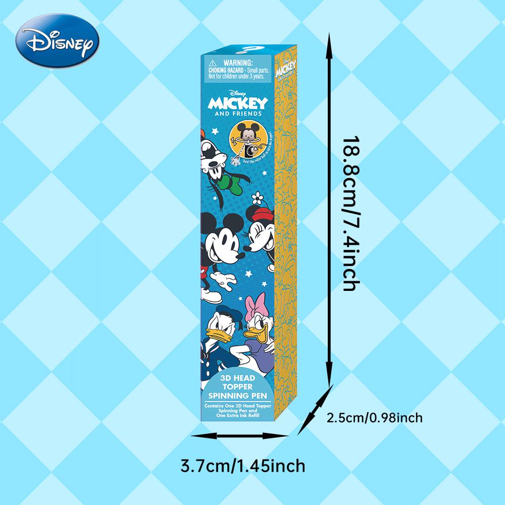Disney Mickey Pen Blind Box 1PC Officially licensed PVC 3D Head Topper Spinning Pen Anime Figure Collector Fan Gift Mickey Minnie Donald Goofy Chip Dale Daisy Disney Mickey Pen Blind Box 1PC Officially licensed PVC 3D Head Topper Spinning Pen Anime Figure Collector Fan Gift Mickey Minnie Donald Goofy Chip Dale Daisy