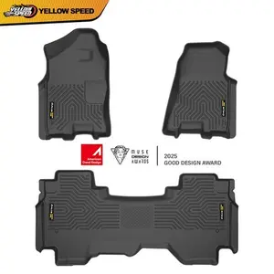 TPE Floor Mats Fit For 19-24 Dodge Ram 1500 Crew Cab New Body TPE All-Weather Car Mats