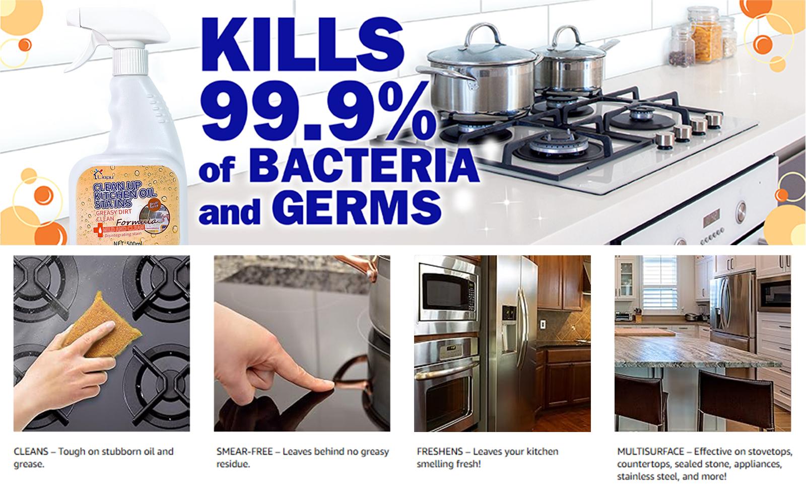 Liapu- Heavy-Duty Degreaser & Multi-Surface Cleaner – Tackles Tough Grease on Kitchen, Oven, Stove, Range Hood & Beyond.