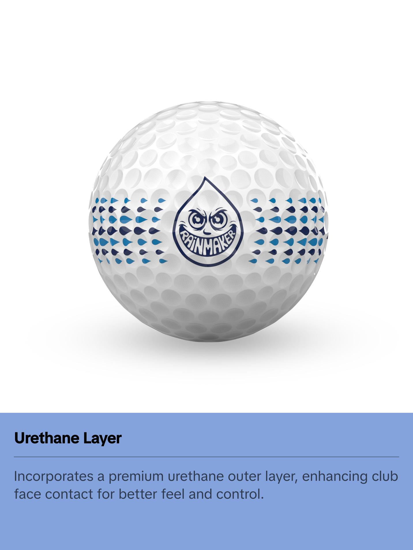 RAINMAKER GOLF BALLS 12pk- ultimate spin control