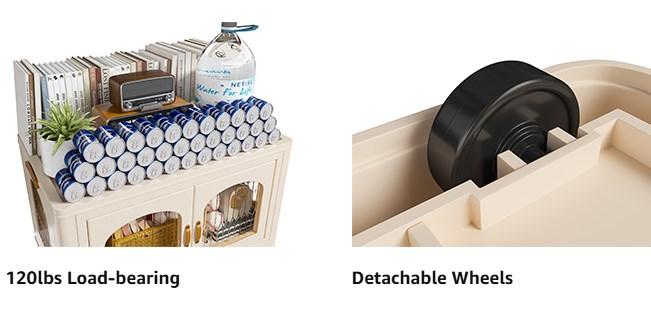 【Deal】RaybeeFurniture 1/2/3 Plastic Storage Bin with A Lid, Stackable Storage Containers with Wheels, Foldable Storage Boxes, Closet Organizers for Living Room,Office,Dorm,Kitchen