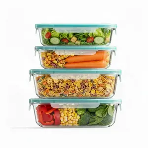 【AREL】4-Piece Glass Food Storage Container Set