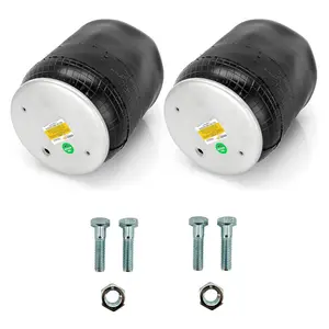 2 pack of TORQUE Air Spring Bag with Hardware Kit for Peterbilt and Kenworth Trucks (Replaces Firestone 8864, W01-358-8864, Peterbilt C81-1013, C811013, Goodyear 1R12-1097) (2 x TR8864 + 2 x TRABHW03)