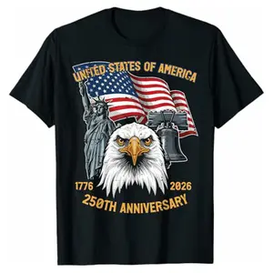 100% Premium Cotton 250th Anniversary USA United States America 250 Men Women T-Shirt