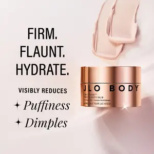 JLO BEAUTY Firm + Targeted Booty Balm – Firming, Hydrating & Stretch‑Mark Smoothing Balm with Guarana & Pink Pepperslim Non Greasy Moisturized Skin Repair, Body Repair