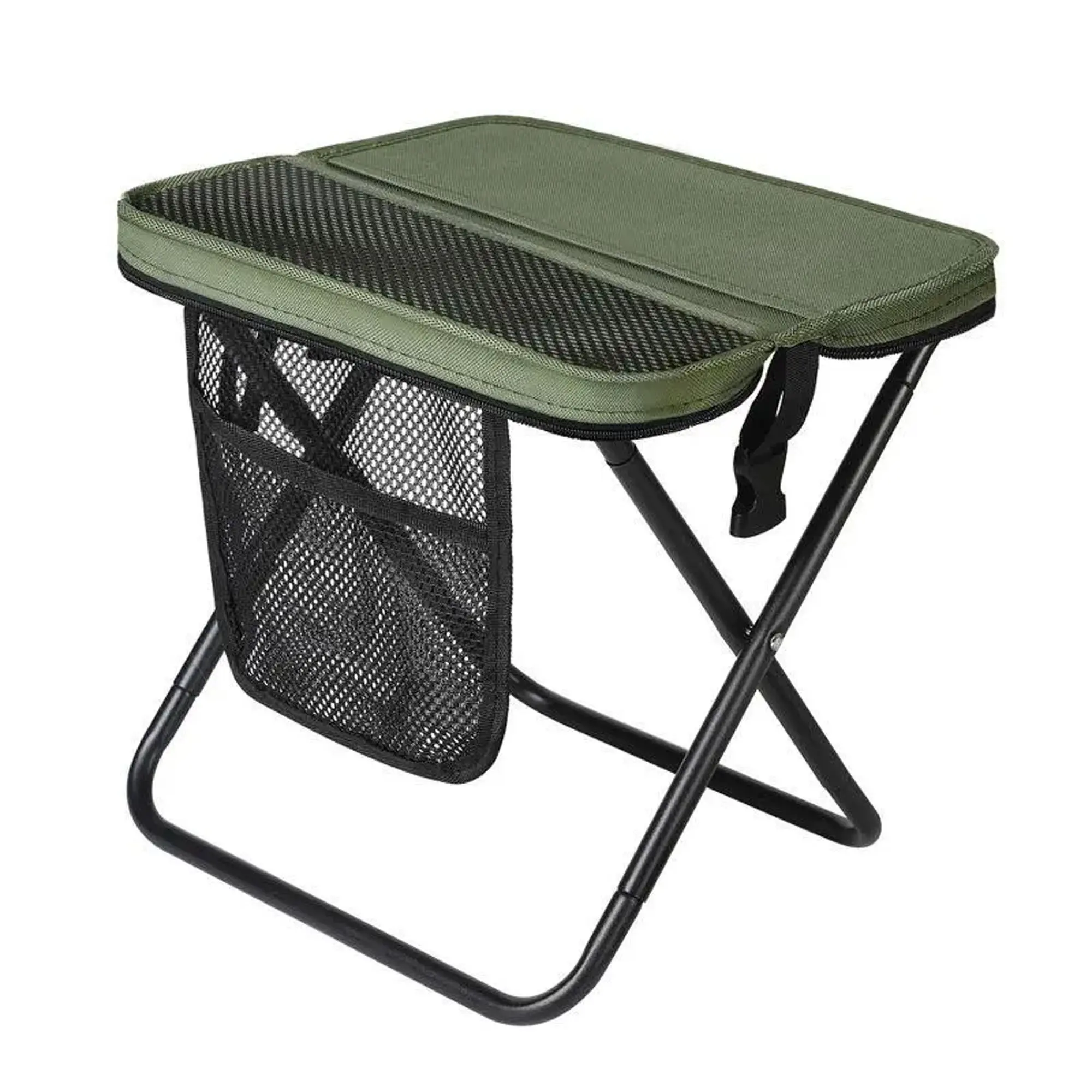 Foldable Stool with Oxford Seat & Steel Frame - Multi-Use Portable Chairs for Camping & Fishing, an Outdoor Seating Solution with Easy Transport, Outdoor Seating Solutions, Hiking, Compact Portable Chairs, Folding Backpack Chairs