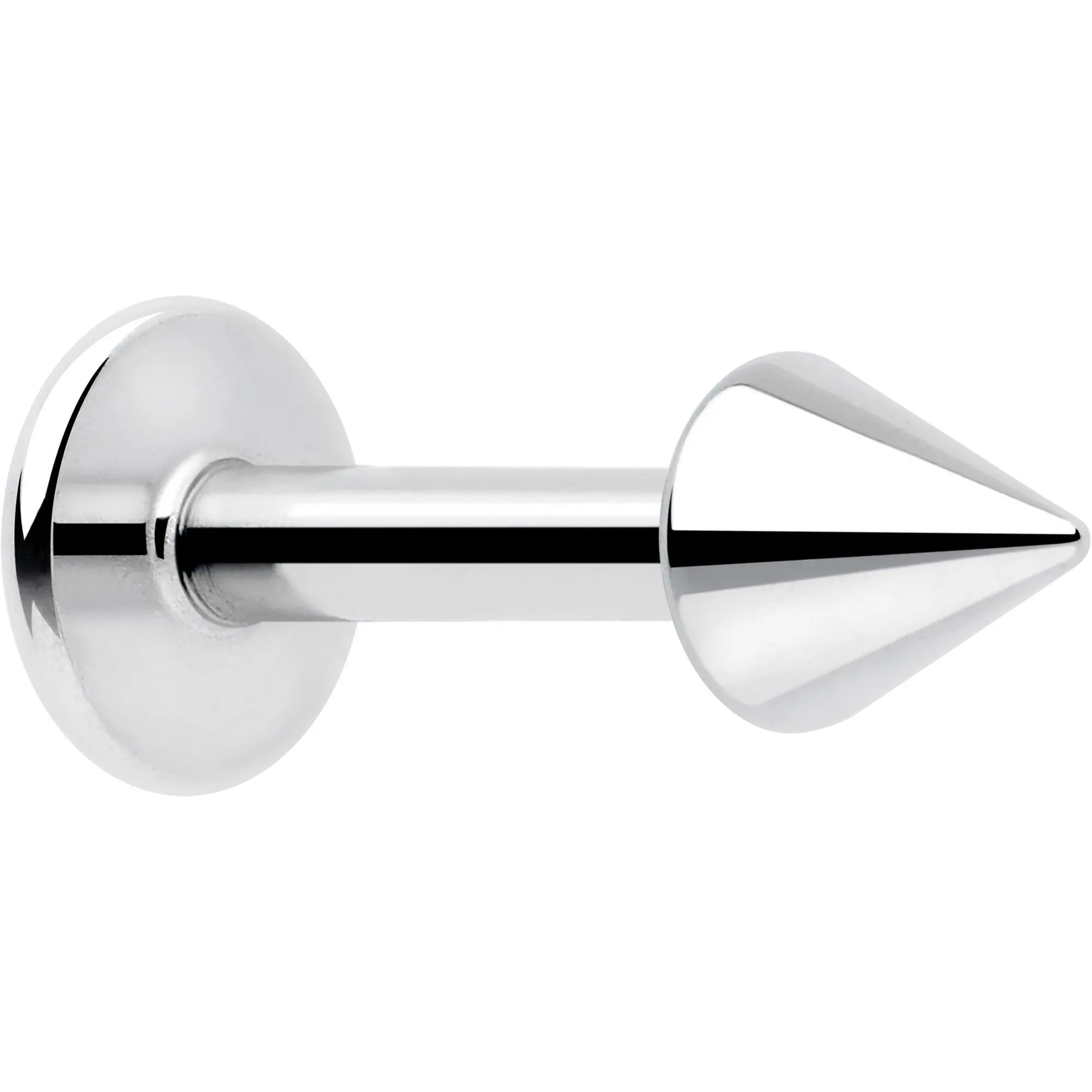 16G 1/4 Implant Grade Titanium Internally Threaded 3mm Cone End Labret
