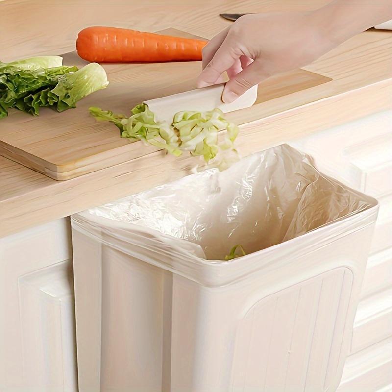 Foldable Kitchen Trash Can, Hanging Trash Bin,Space-saving Hanging Garbage Can for Kitchen Cabinets, Kitchen Accessories,household items,trash cans for kitchen,Kitchen Accessories Trashcan