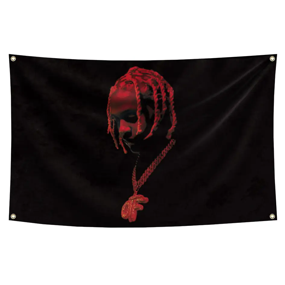 J Cause Y’all Rapper Flag Graphic Wall Hanging Tapestry - 3x5ft Sturdy Polyester with Brass Grommets, Bedroom Decor Ideas, Cool Stuff for Room, Living Room Accent for Friends